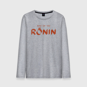 Мужской лонгслив хлопок с принтом Rise of the ronin logo в Кировске, 100% хлопок |  | Тематика изображения на принте: 