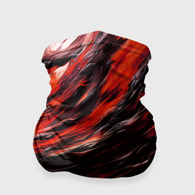Бандана-труба 3D с принтом Чёрная и красная буря в Тюмени, 100% полиэстер, ткань с особыми свойствами — Activecool | плотность 150‒180 г/м2; хорошо тянется, но сохраняет форму | 