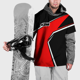 Накидка на куртку 3D с принтом KTM   red uniform , 100% полиэстер |  | Тематика изображения на принте: 