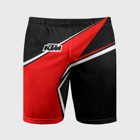Мужские шорты спортивные с принтом KTM   red uniform в Екатеринбурге,  |  | Тематика изображения на принте: 