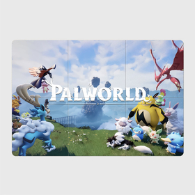 Магнитный плакат 3Х2 с принтом Остров палов Palworld в Белгороде, Полимерный материал с магнитным слоем | 6 деталей размером 9*9 см | 
