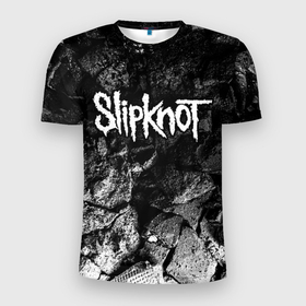 Мужская футболка 3D Slim с принтом Slipknot black graphite в Новосибирске, 100% полиэстер с улучшенными характеристиками | приталенный силуэт, круглая горловина, широкие плечи, сужается к линии бедра | 