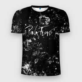 Мужская футболка 3D Slim с принтом Pink Floyd black ice в Петрозаводске, 100% полиэстер с улучшенными характеристиками | приталенный силуэт, круглая горловина, широкие плечи, сужается к линии бедра | Тематика изображения на принте: 