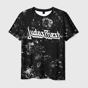 Мужская футболка 3D с принтом Judas Priest black ice в Санкт-Петербурге, 100% полиэфир | прямой крой, круглый вырез горловины, длина до линии бедер | 