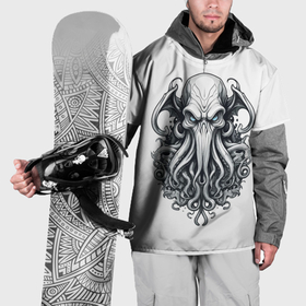 Накидка на куртку 3D с принтом Cthulhu monster в Екатеринбурге, 100% полиэстер |  | 