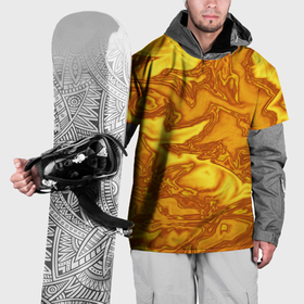 Накидка на куртку 3D с принтом Абстракция жидкое золото в Петрозаводске, 100% полиэстер |  | Тематика изображения на принте: 