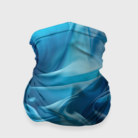 Бандана-труба 3D с принтом Синие волны из материи абстракция в Курске, 100% полиэстер, ткань с особыми свойствами — Activecool | плотность 150‒180 г/м2; хорошо тянется, но сохраняет форму | Тематика изображения на принте: 