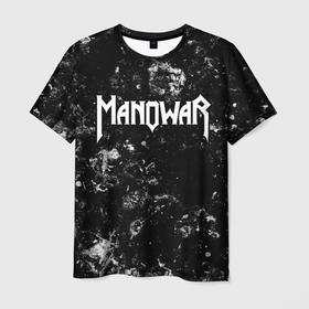 Мужская футболка 3D с принтом Manowar black ice в Санкт-Петербурге, 100% полиэфир | прямой крой, круглый вырез горловины, длина до линии бедер | Тематика изображения на принте: 