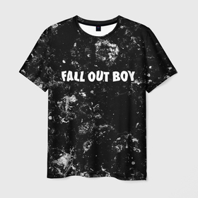 Мужская футболка 3D с принтом Fall Out Boy black ice в Курске, 100% полиэфир | прямой крой, круглый вырез горловины, длина до линии бедер | 