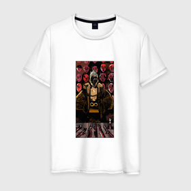 Мужская футболка хлопок с принтом Маг таро cyberpunk 2077 в Белгороде, 100% хлопок | прямой крой, круглый вырез горловины, длина до линии бедер, слегка спущенное плечо. | 