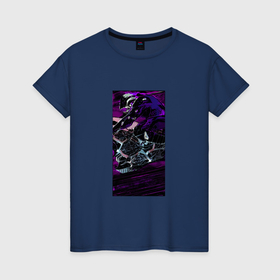 Женская футболка хлопок с принтом Колесница Таро cyberpunk 2077 , 100% хлопок | прямой крой, круглый вырез горловины, длина до линии бедер, слегка спущенное плечо | 