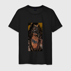 Мужская футболка хлопок с принтом Сила таро cyberpunk 2077 в Курске, 100% хлопок | прямой крой, круглый вырез горловины, длина до линии бедер, слегка спущенное плечо. | 