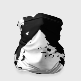 Бандана-труба 3D с принтом Чёрно белые краски , 100% полиэстер, ткань с особыми свойствами — Activecool | плотность 150‒180 г/м2; хорошо тянется, но сохраняет форму | 
