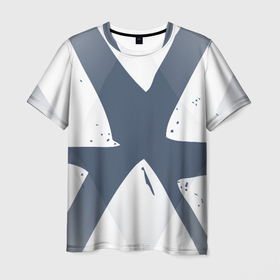 Мужская футболка 3D с принтом Абстрактный геометрический узор в Кировске, 100% полиэфир | прямой крой, круглый вырез горловины, длина до линии бедер | 
