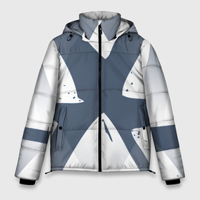 Мужская зимняя куртка 3D с принтом Абстрактный геометрический узор в Новосибирске, верх — 100% полиэстер; подкладка — 100% полиэстер; утеплитель — 100% полиэстер | длина ниже бедра, свободный силуэт Оверсайз. Есть воротник-стойка, отстегивающийся капюшон и ветрозащитная планка. 

Боковые карманы с листочкой на кнопках и внутренний карман на молнии. | Тематика изображения на принте: 