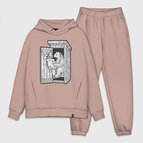 Мужской костюм oversize хлопок Мишка с газетой: в Ухте, | |