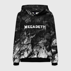 Мужская толстовка 3D с принтом Megadeth black graphite в Белгороде, 100% полиэстер | двухслойный капюшон со шнурком для регулировки, мягкие манжеты на рукавах и по низу толстовки, спереди карман-кенгуру с мягким внутренним слоем. | 