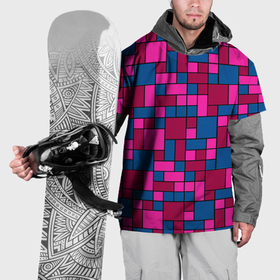 Накидка на куртку 3D с принтом Геометрические цветные фигуры в Новосибирске, 100% полиэстер |  | 