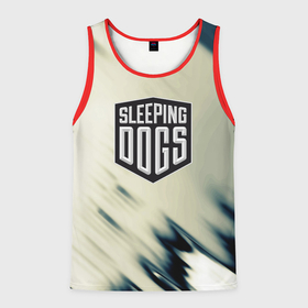 Мужская майка 3D с принтом Sleeping Dogs краски в Ухте, 100% полиэстер | круглая горловина, приталенный силуэт, длина до линии бедра. Пройма и горловина окантованы тонкой бейкой | 
