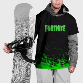 Накидка на куртку 3D с принтом Fortnite краски зелёные , 100% полиэстер |  | Тематика изображения на принте: 