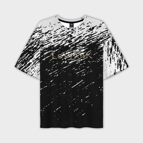 Мужская футболка oversize 3D с принтом Lostark текстура краски в Петрозаводске,  |  | 