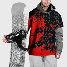 Накидка на куртку 3D с принтом Destiny краски надписи текстура в Петрозаводске, 100% полиэстер |  | Тематика изображения на принте: 