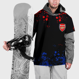 Накидка на куртку 3D с принтом Арсенал Лондон краски , 100% полиэстер |  | 