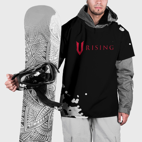 Накидка на куртку 3D с принтом V Rising краски в Петрозаводске, 100% полиэстер |  | Тематика изображения на принте: 