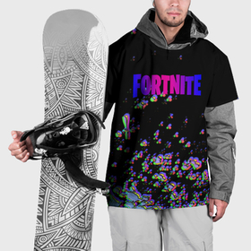 Накидка на куртку 3D с принтом Fortnite game glitch в Кировске, 100% полиэстер |  | 