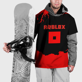 Накидка на куртку 3D с принтом Roblox краски красные в Новосибирске, 100% полиэстер |  | 