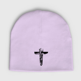 Мужская шапка демисезонная с принтом Крест фактурный в Тюмени,  |  | 
