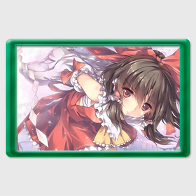 Магнит 45*70 с принтом Touhou Project Рейму милая , Пластик | Размер: 78*52 мм; Размер печати: 70*45 | 