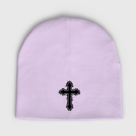 Мужская шапка демисезонная с принтом Крест православный христианский в Тюмени,  |  | 