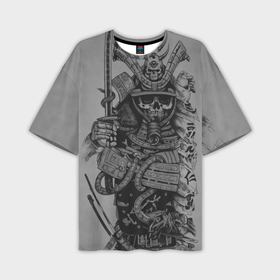 Мужская футболка oversize 3D с принтом Demonic samurai ,  |  | 