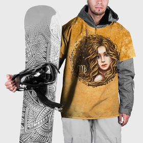 Накидка на куртку 3D с принтом Знак зодиака дева в цвете в Тюмени, 100% полиэстер |  | Тематика изображения на принте: 