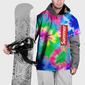 Накидка на куртку 3D с принтом Color abstraction   summer , 100% полиэстер |  | Тематика изображения на принте: 
