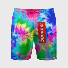 Мужские шорты спортивные с принтом Color abstraction   summer в Кировске,  |  | 