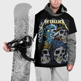 Накидка на куртку 3D с принтом Metallica   skulls в Белгороде, 100% полиэстер |  | 