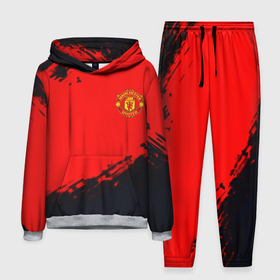 Мужской костюм с толстовкой 3D с принтом Manchester United colors sport ,  |  | 