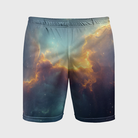 Мужские шорты спортивные с принтом Космос вселенная в Курске,  |  | 