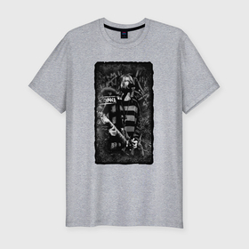 Мужская футболка хлопок Slim с принтом Nirvana на сцене в Тюмени, 92% хлопок, 8% лайкра | приталенный силуэт, круглый вырез ворота, длина до линии бедра, короткий рукав | Тематика изображения на принте: 