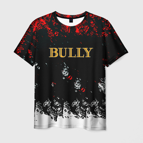 Мужская футболка 3D с принтом Bully краски в Кировске, 100% полиэфир | прямой крой, круглый вырез горловины, длина до линии бедер | Тематика изображения на принте: 