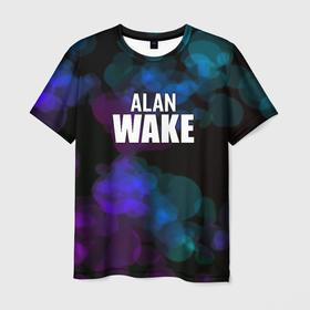 Мужская футболка 3D с принтом Alan wake текстура в Белгороде, 100% полиэфир | прямой крой, круглый вырез горловины, длина до линии бедер | Тематика изображения на принте: 