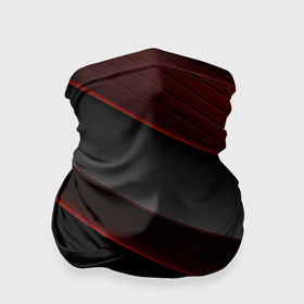 Бандана-труба 3D с принтом Красная абстракция с черными линиями в Тюмени, 100% полиэстер, ткань с особыми свойствами — Activecool | плотность 150‒180 г/м2; хорошо тянется, но сохраняет форму | Тематика изображения на принте: 