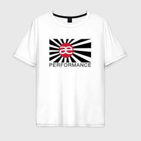 Мужская футболка хлопок Oversize с принтом AE Performace Paul Walker в Екатеринбурге, 100% хлопок | свободный крой, круглый ворот, “спинка” длиннее передней части | 