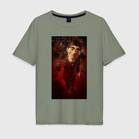 Мужская футболка хлопок Oversize с принтом Марионетка death stranding 2 в Курске, 100% хлопок | свободный крой, круглый ворот, “спинка” длиннее передней части | 
