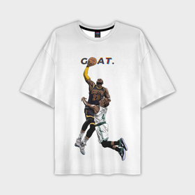 Мужская футболка oversize 3D с принтом Goat 23   LeBron James в Санкт-Петербурге,  |  | 