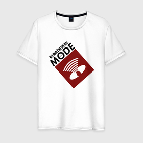 Мужская футболка хлопок с принтом Depeche Mode   Behind the wheel tonight в Санкт-Петербурге, 100% хлопок | прямой крой, круглый вырез горловины, длина до линии бедер, слегка спущенное плечо. | Тематика изображения на принте: 