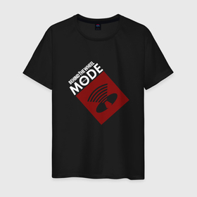 Мужская футболка хлопок с принтом Depeche Mode   Behind The Wheel tonight в Санкт-Петербурге, 100% хлопок | прямой крой, круглый вырез горловины, длина до линии бедер, слегка спущенное плечо. | Тематика изображения на принте: 