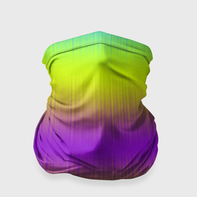 Бандана-труба 3D с принтом Неоновые салатовые и фиолетовые полосы в Новосибирске, 100% полиэстер, ткань с особыми свойствами — Activecool | плотность 150‒180 г/м2; хорошо тянется, но сохраняет форму | 